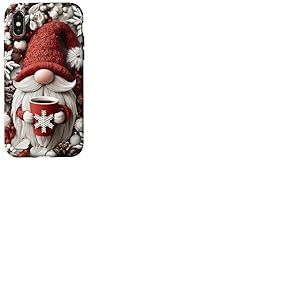 Nain de Noël Festif Cacao Chaud Hiver Vacances saisonnières Coque pour iPhone X/XS