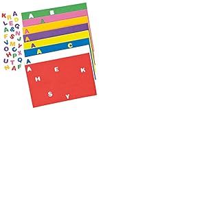 Baker Ross Lettres Majuscules de l'Alphabet en Mousse Autocollante (Lot de 600)- Mat&eacute;riel cr&eacute;atif pour Enfants, EC170
