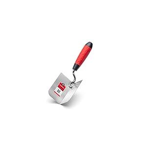 COMENSAL Truelle d'angle Intérieure en INOX 60 x 100 mm - Truelle Angulaire pour Angle Placo - Spatule Angle Enduit - avec Manche Ergonomique - Made in EU