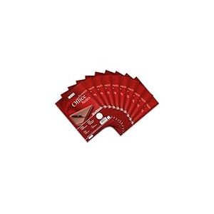 Landre Lot de 10 blocs à lettres A5 quadrillé Linéature 22 50 feuilles Rouge