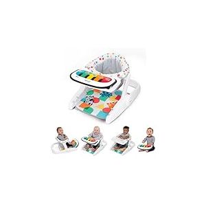 Baby Einstein, Kickin&rsquo; Tunes Si&egrave;ge de sol b&eacute;b&eacute; 4-en-1 avec piano d&eacute;tachable, apprentissage musique & langage, 2 positions, d&egrave;s 4 mois