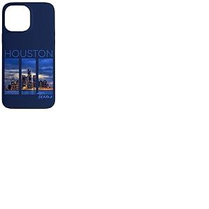 Coucher de Soleil HTX Houston Skyline au Centre-Ville de Texas Bay Waterfront Coque pour iPhone 13 Pro Max