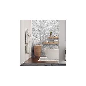 Stickers adhésifs carrelages terrazzo | Sticker Autocollant Carreaux de ciment - Mosaïque carrelage mural salle de bain et cuisine | Carreaux de ciment adhésif mural - azulejos 15 x 15 cm - 60 pièces