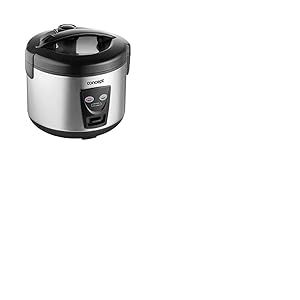 CONCEPT Hausgeräte Concept RE2020 Cuiseur à riz 2 en 1 avec fonction chaude, capacité : 1,5 l, acier inoxydable, 1,5 l