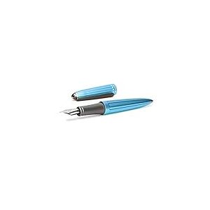 DIPLOMAT - Stylo Plume Acier Aero - Turquoise - Taille Medium - Sobre & Raffiné - Allure Moderne - Acier Inoxydable - Savoir Faire Traditionnel - Garantie 5 Ans - D40311025