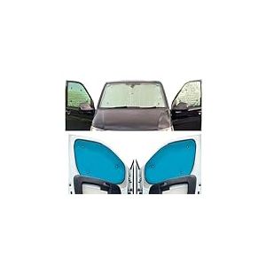 Stores Thermiques Compatible avec Peugeot Bipper Tepee (2008-Date)(Ensemble Complet + hayon) Couleur de la Doublure Aqua, R&eacute;versible
