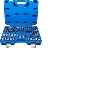 BGS 5182 | Jeu de douilles &agrave; embouts | carr&eacute; femelle 12,5 mm (1/2") | profil T (pour Torx) | 32 pi&egrave;ces