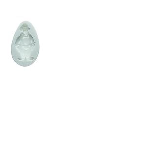 Silikomart 71.115.00.0096 Moule pour Pâte à Sucre SLK015 Clown Silicone Blanc