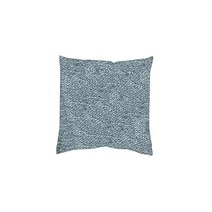 HOME WOHNIDEEN Housse de Coussin, Aspect Lin, sans Rembourrage, Couleur : Bleu p&eacute;trole, Dimensions : 50 x 50 cm, Nombre : 1