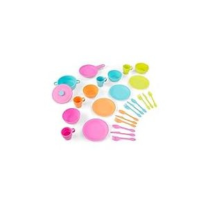 KidKraft 63319 Ensemble batterie de cuisine 27 pièces pour enfant, Ustensiles et Accessoires, jeu d'imitation, V015007 : Enfant