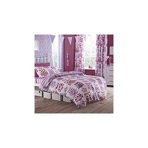 Catherine Lanfield Parure de lit Motif Chouette 140 x 200 + 70 x 90 cm