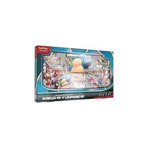 Pok&eacute;mon : Collection sp&eacute;ciale Ronflex-ex et Leuphorie-ex du JCC Pok&eacute;mon (2 Cartes Promo Brillantes, 1 Carte Grand Format Brillante et 8 boosters)