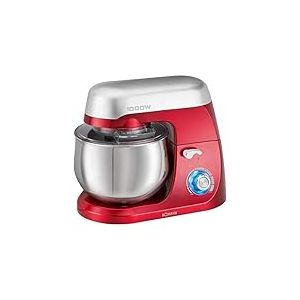 Robot patissier - Petrin a pain - Robot petrin - Robot patissier professionnel - Robot multifonction Bomann KM6009CB Robot pétrisseur 1000 Watts Mixeur/Pétrin/Fouet 5 Litres Rouge
