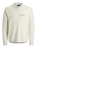 JACK & JONES Jornorrebro Light Knit Ls Polo Sn, Sel Marin, XL Homme
