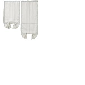 SL Rosy Paire de Rideaux r&eacute;glables pour Salon, Salle &agrave; Manger, Chambre &agrave; Coucher, Cuisine, Salle de Bain, Rideaux de fen&ecirc;tre Blanc 45 x 150 cm
