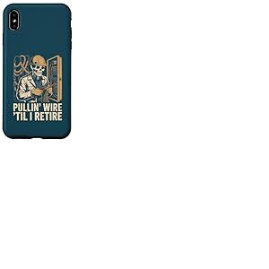 Casque de s&eacute;curit&eacute; Squelette pour &eacute;lectricien Til I Retire Coque pour iPhone XS Max