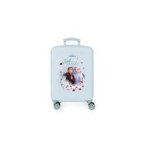 Disney Frozen La Reine des Neiges Trust your journey Valise Trolley Cabine Bleu 37x55x20 cms Rigide ABS Serrure à combinaison 32L 2,5Kgs 4 roues doubles Bagage à main