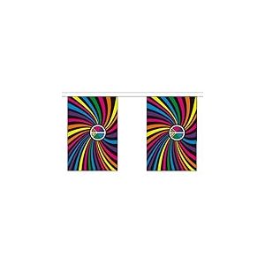 AZ FLAG - Guirlande Drapeau Arc-en-Ciel Tourbillon - 6 Mètres Avec 20 Fanions Lgbt - Gay - Rainbow De 21x14 cm - Petits Drapeaux 100% Polyester - 60g