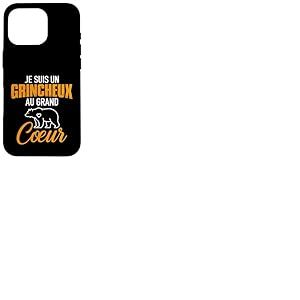 Grincheux au Grand Coeur - Cadeau Dr&ocirc;le Ours R&acirc;leur Grognon Coque pour iPhone 16 Pro