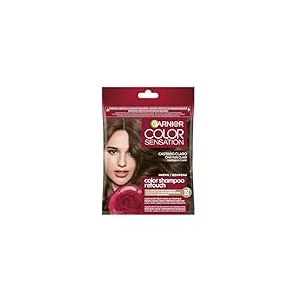 Garnier Color Shampoo Retouch Coloration Permanente Châtain clair - 100% Couverture Cheveux Blancs - Dure Jusqu'à 4 Semaines