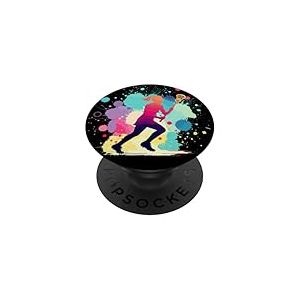 Lacrosse | Graphique de Lacrosse | pour Femmes, Filles PopSockets PopGrip Adh&eacute;sif