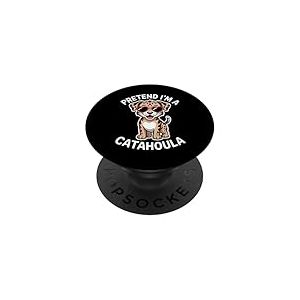 Chien l&eacute;opard Catahoula Amusant Chien l&eacute;opard Catahoula PopSockets PopGrip Adh&eacute;sif