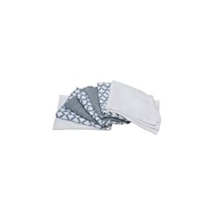 Motherhood bébé Lingettes de toilette en mousseline de coton, bébé gants – (7 pièces), 30 x 30 cm, certifié Öko-Tex Standard 100