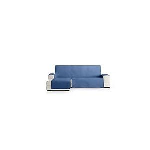Eysa Oslo Housse, Microfiber, C/3 Bleu-Gris, Chaise Longue 290 cm. Adapté aux canapés de 300 à 350 cm