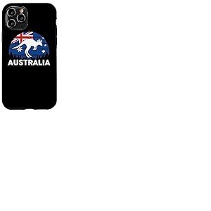 Drapeau Patriotique Australien Kangourou Australien Coque pour iPhone 11 Pro
