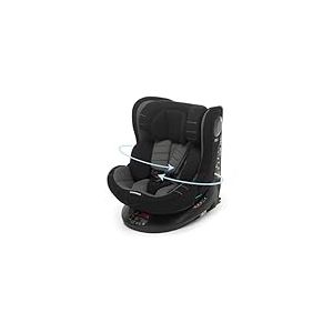 Foppapedretti FP360 Quick i-Size, Siège pivotant à 360° pour enfants de 40 à 150 cm de hauteur, 0 à 12 ans, conforme ECE R129, fixation Dualfix (Isofix et non), Safe Body Protection, Black
