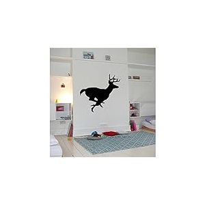Stickers Ombre de cerf - Rouge, L 22cm x H 20cm