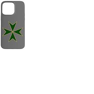 Croix de l'Ordre de Saint Lazare Croix de Malte Coque pour iPhone 15 Pro Max