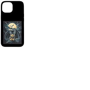 Chauve-Souris Ours en Peluche Gothique Femme Chauve-Souris Coque pour iPhone 15