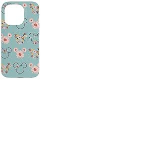 Coque pour iPhone 15 Pro Disney Mickey Mouse Fleurs et Daisy Print