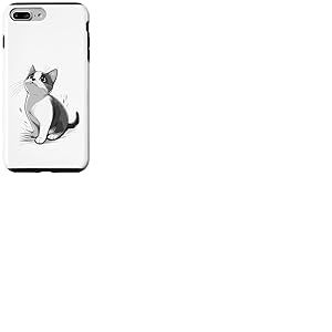 Chat Chaton Art Amoureux des Chats Femmes Filles Chat Mignon Coque pour iPhone 7 Plus/8 Plus