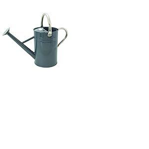 Kent & Stowe Arrosoir Vintage de 4,5 litres Gris Pierre - Verseuse en Acier galvanisé pour l'arrosage Quotidien - Pichet de Style Anglais Classique avec 2 poignées