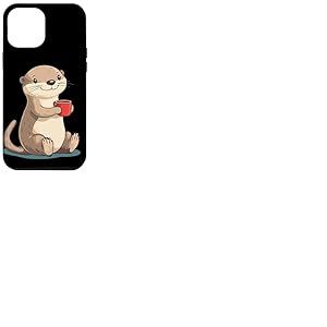 Otterly Funny Siroter dans une tasse pour les amateurs de loutres Coque pour iPhone 12 Pro Max