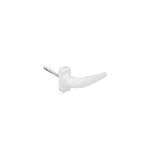 Amig - Poignée de Porte à Plaque Renforcée - Modèle Sendoa - en Aluminium - Dimension : 125 X 66 mm - Carré de 8 mm - Blanc
