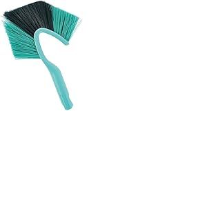 Leifheit balai T&ecirc;te de Loup Dusty, plumeau &agrave; poussi&egrave;re pratique & efficace, balayette id&eacute;ale pour nettoyer jusque dans les coins, balai brosse Click System 41524 Vert 69 x 25 x 13 cm