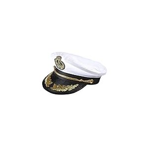 W WIDMANN MILANO Party Fashion 0186S - Chapeau de luxe capitaine, casquette capitaine, marin, matelot, fête à thème, carnaval