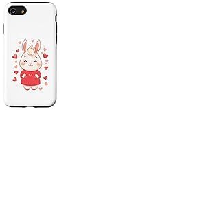 Lapin Coeur Femme Amour Saint-Valentin Fille Lapin Coque pour iPhone SE (2020) / 7/8