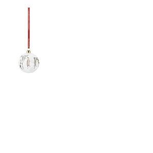 Holmegaard Boule de Noël en Verre Transparent 8 cm