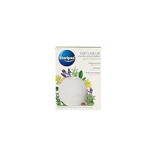 Steripan - Diffuseur d'Huiles Essentielles par Brumatisation - Dispersion Fine - Éclairage Doux et Coloré - Arrêt Automatique