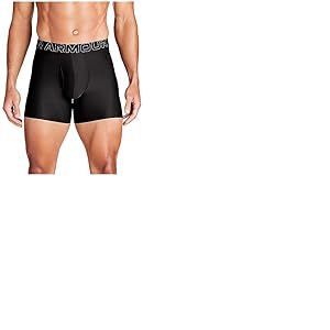Under Armour Multi-Pack Standard Tech Boxer Brief, 6" Inseam, All-Day Comfort & Ultra-Soft Boxeur ajusté, Black Solid-Core-Lot de 3, XL Hommes