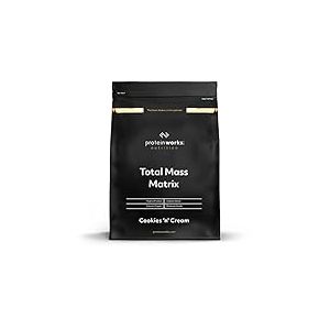 THE PROTEIN WORKS - Total Mass Matrix | Portion de 475 calories | Masse musculaire | Prise de poids | 16 Servings | Cookies Crème | 2kg