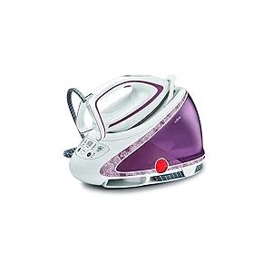 Calor Bundle Pro Express Ultimate GV9560C0 + Calor Pure POP DT2022C0, Centrale Vapeur 7,3 bars 490 g/min + Défroisseur 1300W, Fabriqué France, Violet/Corail