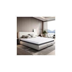 Matelas Queen Size &agrave; M&eacute;moire de Forme Made in Italy | Orthop&eacute;dique Fermet&eacute;e Moyenne | Syst&egrave;me Anti Points de Pression | Hypoallerg&eacute;nique Anti Bact&eacute;ries/Acariens | Haute Respirabilit&eacute; | 160 x 190
