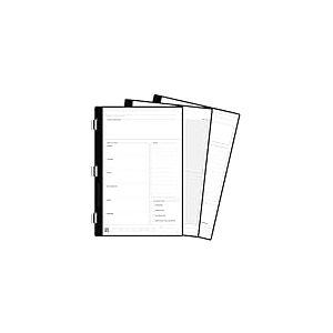 Rocketbook Lot de 20 pages Rocketbook Pro pour listes de choses à faire et agendas – Écrire, numériser, effacer, réutiliser | 20 feuilles | Taille exécutive : 15,2 x 22,4 cm, blanc