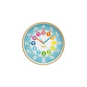 Horloge murale éducative silencieuse avec cadre en bois pour enseignant, 25,4 cm, cadran facile à lire pour les salles de classe des enseignants, la chambre des enfants et la salle de jeux pour