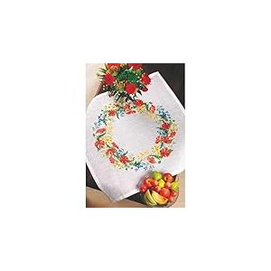 Eva Rosenstand Nappe au point de croix Motif coquelicot